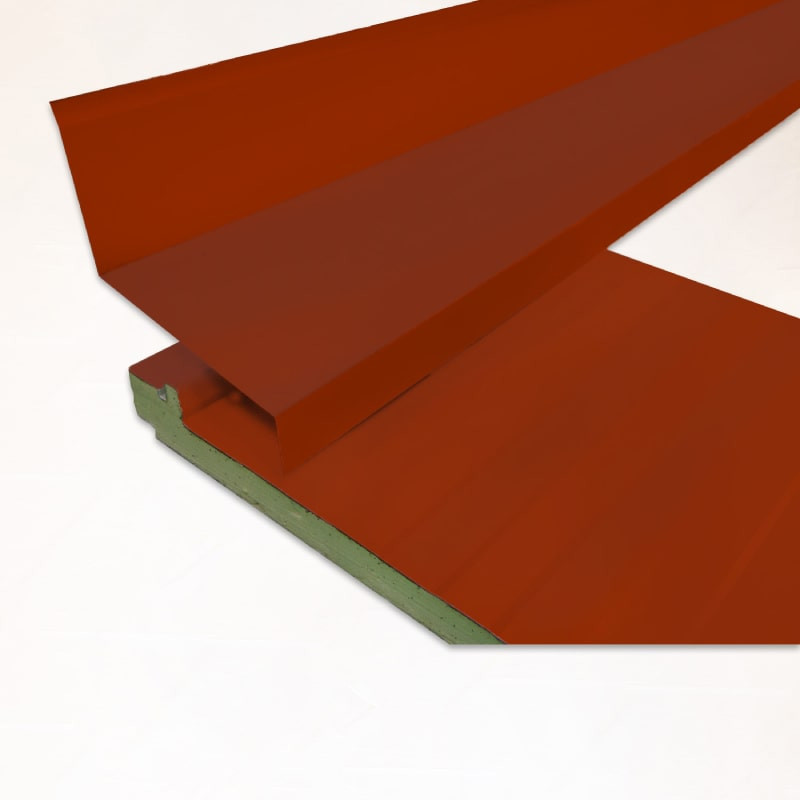 Remate Lateral Rojo Teja a Pared