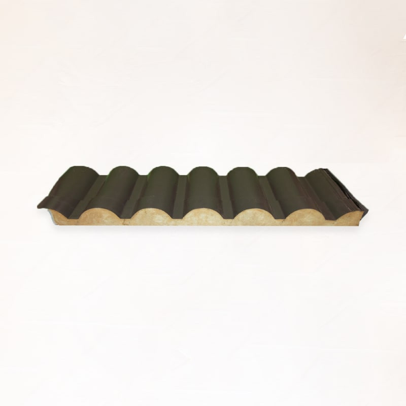 Panel Imitacion Teja Gris Pizarra Blanco